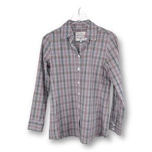 Bell by Alicia Bell Cotton‎ Plaid Button-Up Collared Shirt Sz 4 NWT